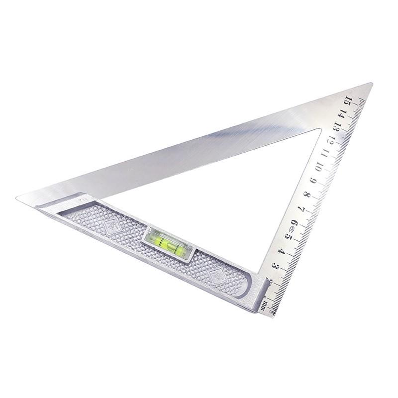 Aluminum Alloy 150x200mm Triangle Steel Angle Ruler for Woodworking