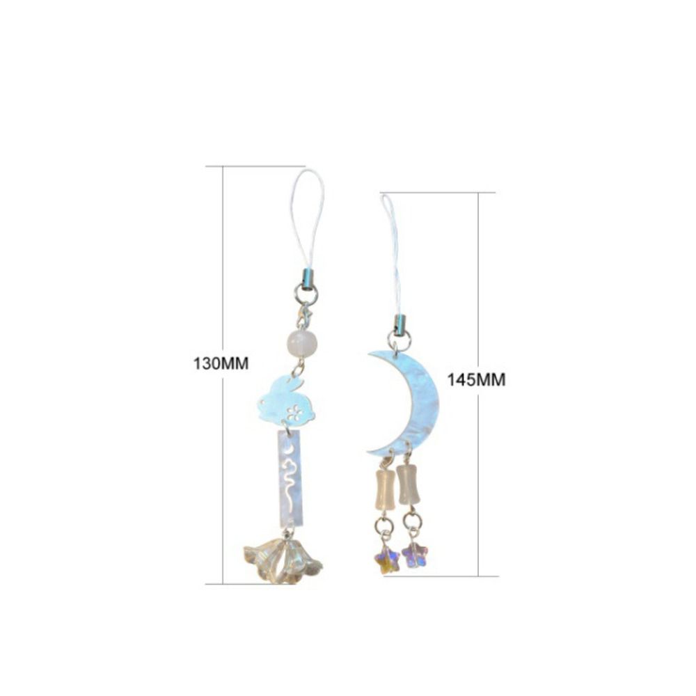 DIY Handmade Cloud Phone Chains Mid-Autumn Festival Mobile Strap  Mid-Autumn Festival Decoration