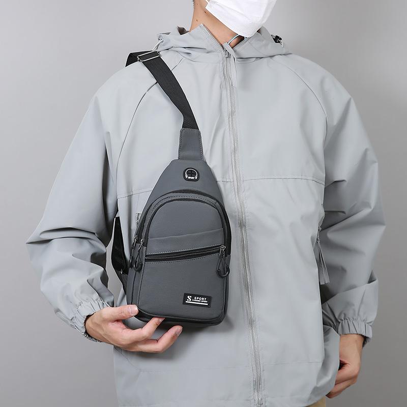 Водонепроницаемая нейлоновая нагрудная сумка - мужской рюкзак-слинг через плечо, компактная наплечная сумка-мессенджер, дорожный и походный рюкзак для активного отдыха