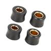 ACROPIX 4pcs Motorcycle Rear Shock Absorber Bushing Ring Bushing 10mm 12mm Inner Diameter Black