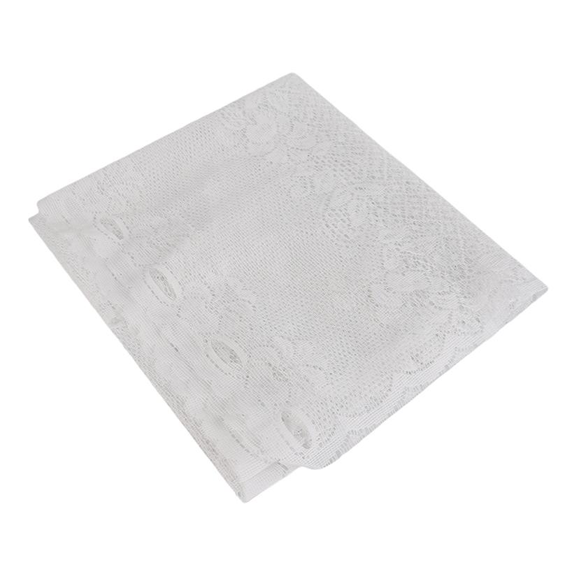 Кружевная кухонная занавеска в европейско-американском стиле, белая полузанавеска типа C для маленькой двери, украшение домашнего окна, защита конфиденциальности