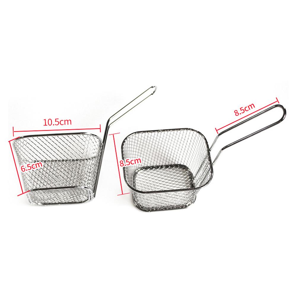 Мини-картофельные чипсы из нержавеющей стали, фритюрница для картофеля фри, корзина, кухонный инструмент