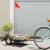 Bicycle Trailer Black 122 x 53 x 28 cm Iron