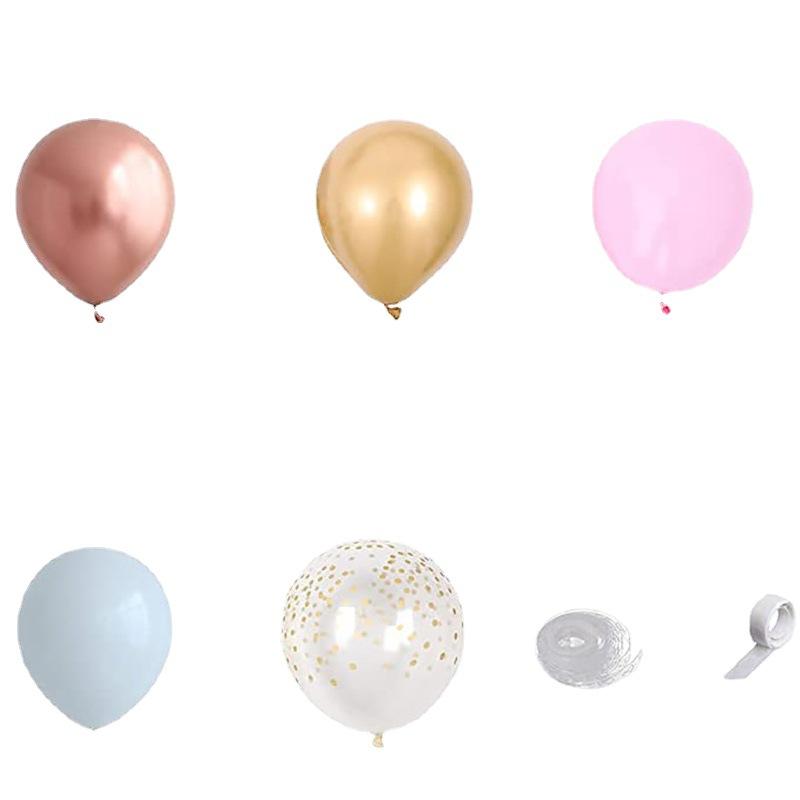 Набор для арки-венка из розового золота, розового и белого цветов, украшение из воздушных шаров для детской ванны, вечеринки по случаю дня рождения