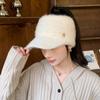 Осенние и зимние женские шапки Утепленная шапка с утиным язычком Утепленная вязаная шапка Утолщенная шерстяная шапка Берет