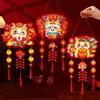 Handmade New Year Wall Pendants Traditional Fu Hanging Ornament New Year Decoration