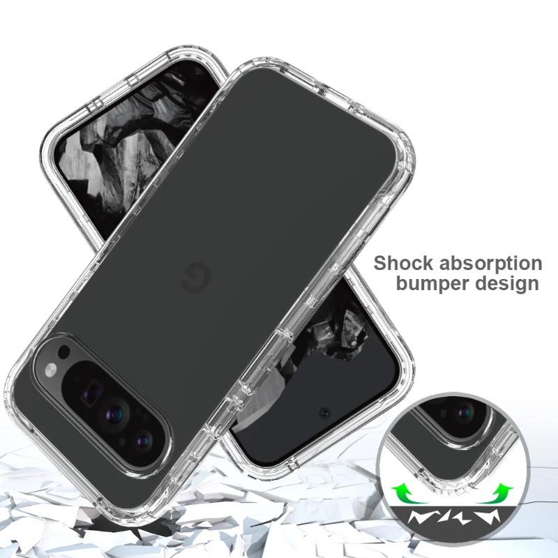 Luxury Clear Screen 360° Full Body Phone Case for Google Pixel 10 9 Pro XL Shockproof Soft Film Front Frame Hard Protection Cell
