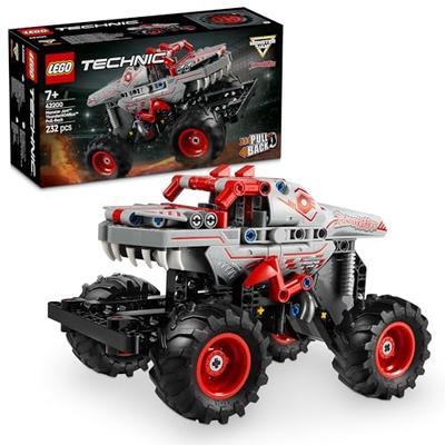 Игрушка LEGO Technic Monster Jam™ ThunderROARus™ с механизмом обратного хода, Подарок на день рождения, Строительные блоки, для мальчиков и девочек, Возраст 7, 8 и 9 лет, Ученик начальной школы