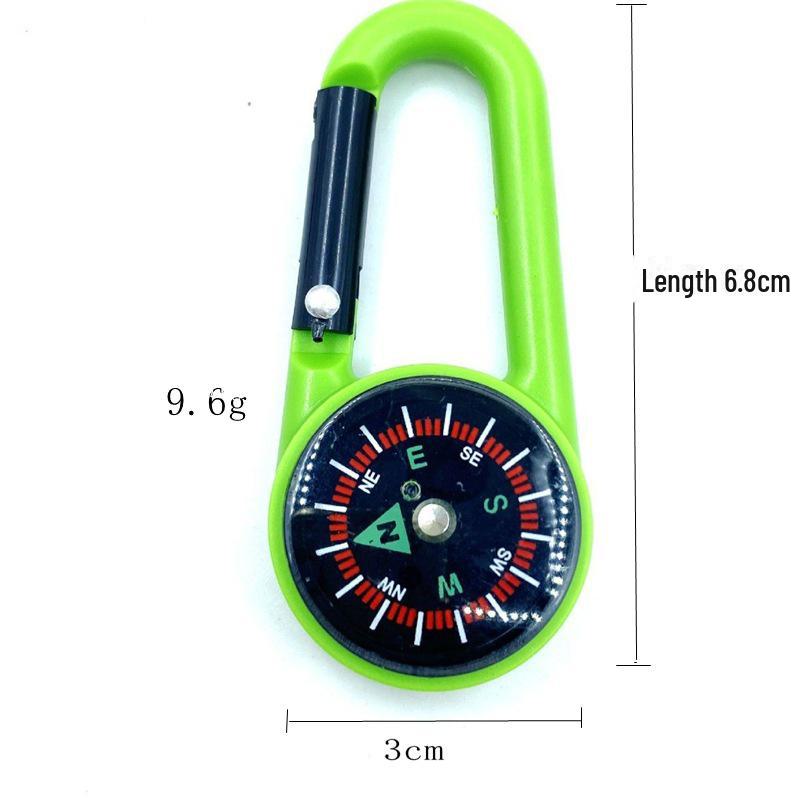 Портативный многофункциональный компас для походов с карабином