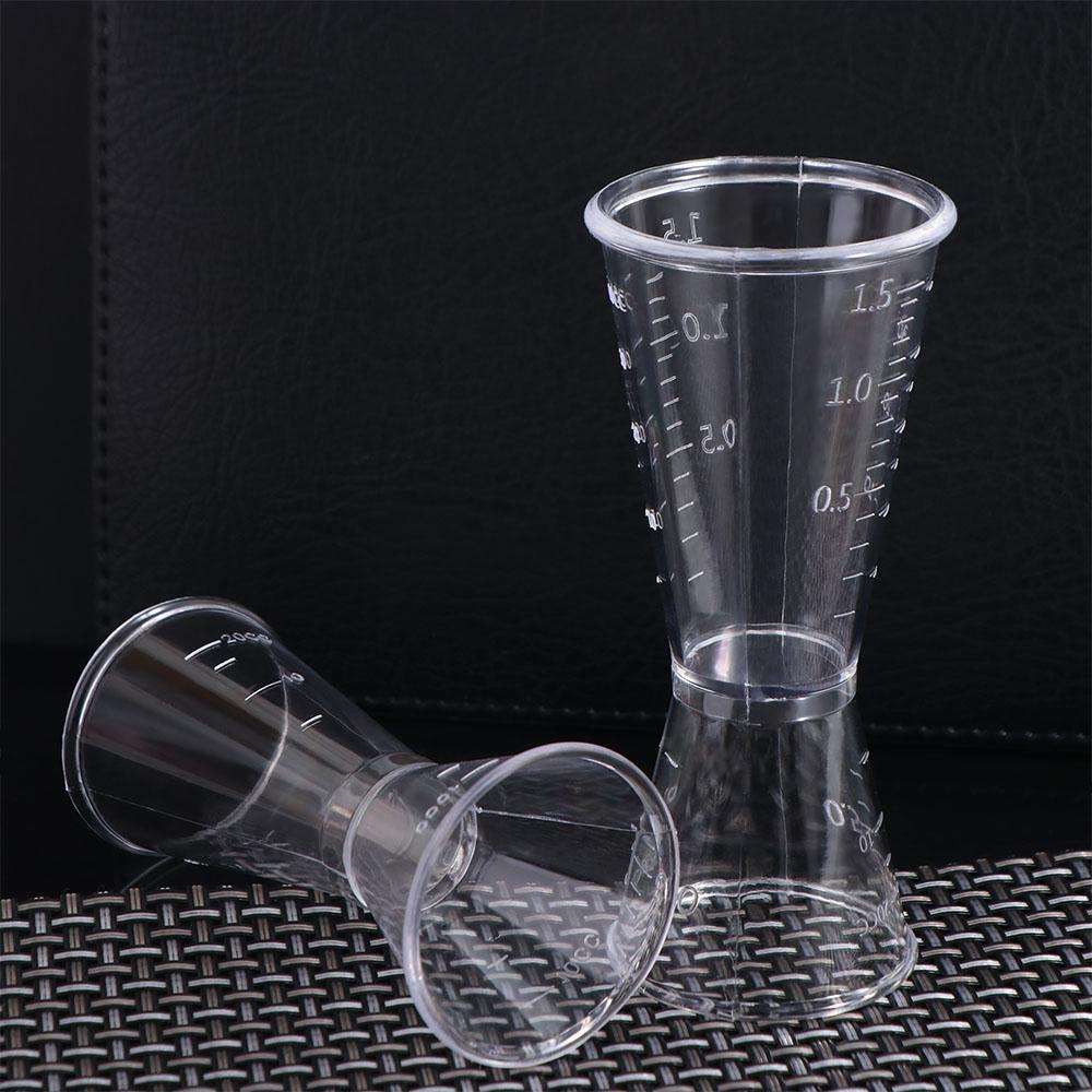 Двойная мерная кружка из смолы для коктейлей, прозрачный джиггер для коктейлей, магазин молочного чая