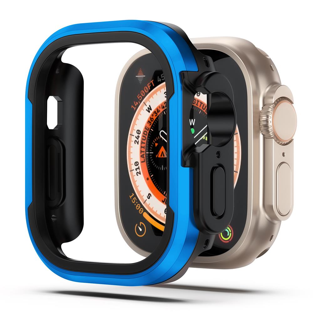 Металлический корпус для Apple Watch Ultra 49 мм, аксессуары, протектор, бампер из ТПУ, закаленный чехол iwatch series 8, 7, 6 se, 45 мм, 41 мм, 44 мм, 40 мм