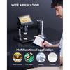 Digital Microscope 4.3" HD LCD Screen, Coin Magnifier 1-1000X Zoom, Stereo Camera with 8 Adjustable LED Lights, PC View, Compatible with MacOS