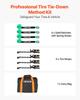 Wheel Chock Tie-Down Kit, Tire-Style Tow Dolly Strap, Car Tie Down Kit with Heavy-Duty Hook, Break Strength 4540 kg & Working Load 1512 kg Motorcycle