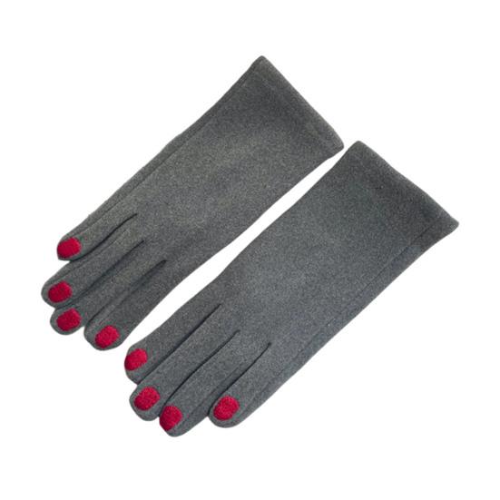 Women Warm Gloves Winter Touchscreen Gloves with Colored Nails Windproof Thermal Gloves for Running Errands Cycling Driving