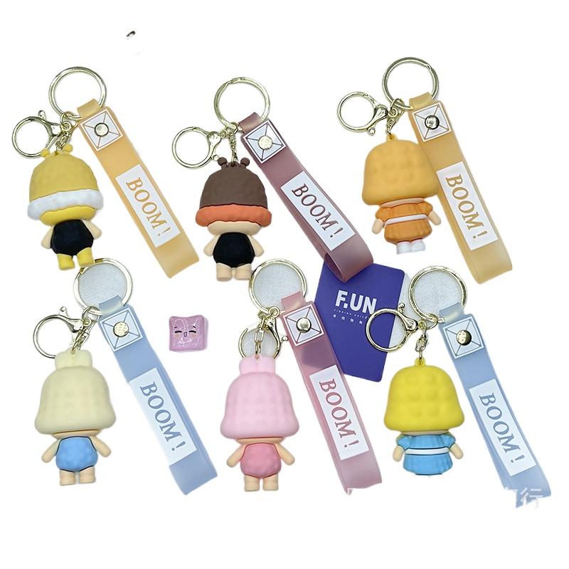 Кукла-плакса Подвеска Брелок 3D Мультяшный Мягкий Пластик Девочка Сумка Подвесное Украшение Кукла-плакса Кукла-плакса Слепая Коробка