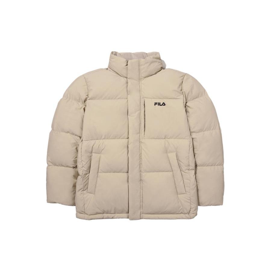 FILA Down Jackets Unisex Beige Stand Collar Moderate FS2DJE4101X-BEG