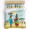 African Woman Dance Ethnic Culture Vase 3pcs Bedding Set For Bedroom Double Bed Home Textile Duvet Cover Quilt Cover Pillowcase