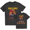 Guns N Roses 2025 Tour T-Shirts for WOMEN Summer Print Short Sleeve Tees O-Neck High Quality Tops Streetwear Hip Hop