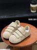 Ugly Cute Velcro Bread Shoes Early Autumn New Retro Platform Niche Design Leather Casual Sports Shoes