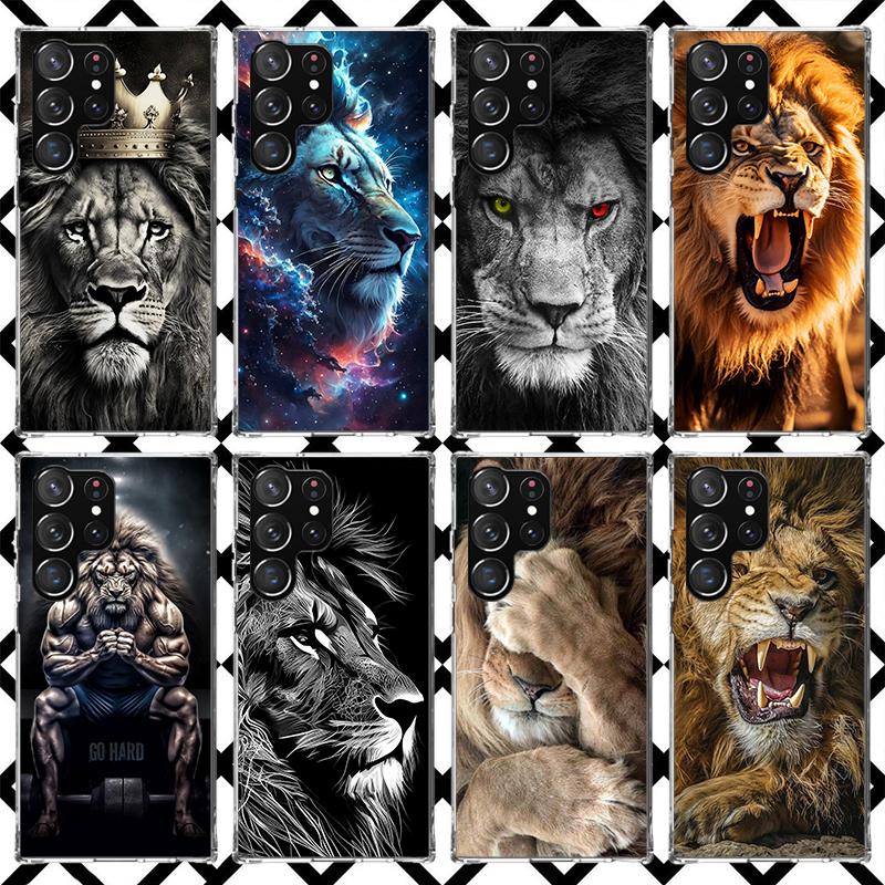Lion Male Cub King Phone Case for Samsung Galaxy S26 S25 Edge S24 S23 Ultra S22 Plus S21 FE S20 + Soft Cover Print Fundas Galaxy