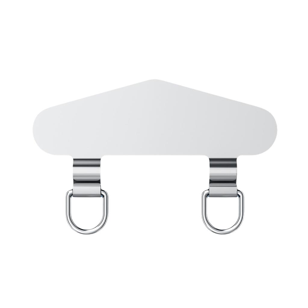 Зажим для телефона из нержавеющей стали с двойной металлической цепочкой для уха для надежного крепления на открытом воздухе для активного образа жизни