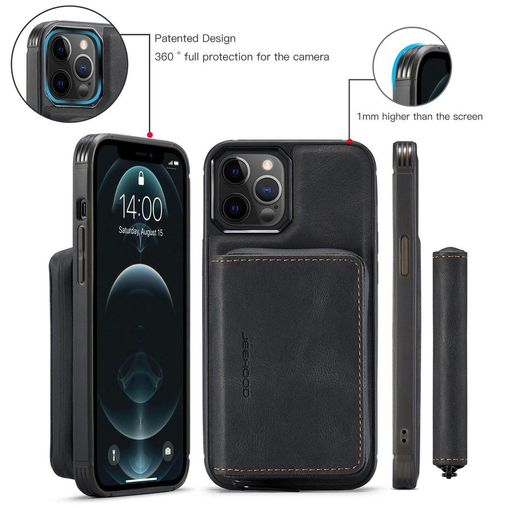 Zipper Wallet Card Phone Case for iPhone 17 Pro Max 16 Plus 15 14 13 12 11 XS XR X Flip Leather Holder Back Cover For Samsung S25 Ultra S24 FE S23 S22