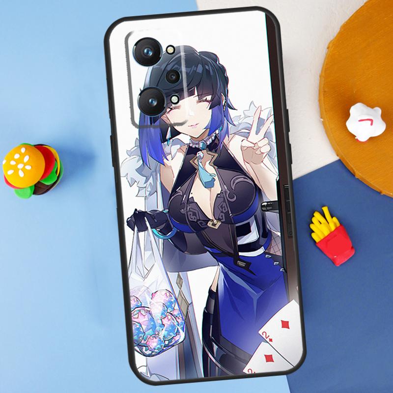 Yelan Genshin Impact Для Realme GT Neo 5 3 2 C55 C35 C33 C31 C30 C25 C21Y C15 C11 Realme 8 9 10 11 Pro Plus Чехол