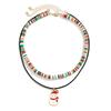 2/3/4pcs/set Santa Rice Beaded Chain Cartoon Cartoon Pendant Choker  Women