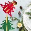 Christmas Tree Knife and Fork Clips Holiday Felt Cloth Cutlery Set Classic Christmas Tree Bags Xmas Decorations Table Layout