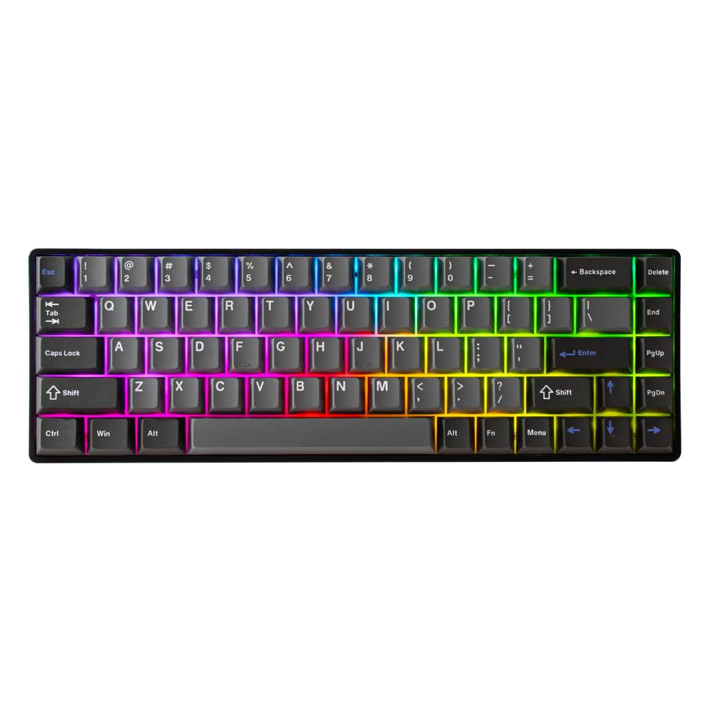 DrunkDeer G65 eSports Gaming Rapid Trigger Keyboard Hall Effect Switches Magnetic Switches Last Win Release Dual Trigger Modes Adjustable Black Gray
