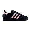 Adidas Originals Superstar 2 Macaron Slip Resistant Abrasion Resistant Low top Skateboard Shoes Unisex Black Pink JI0079(Team1254-)