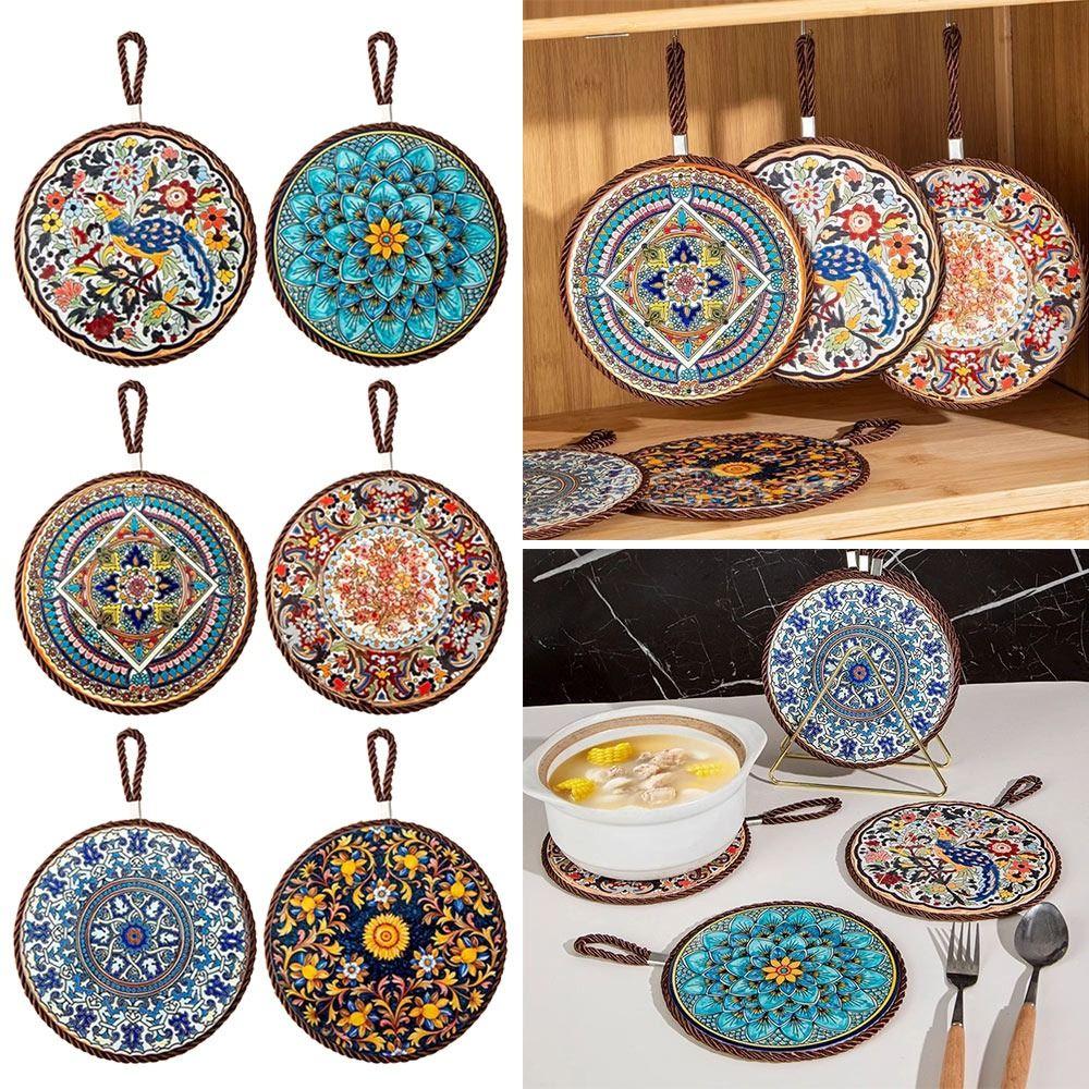 Круглая подставка для кофе, термостойкая, коврик для стола под кофейную чашку, полезная салфетка для стола