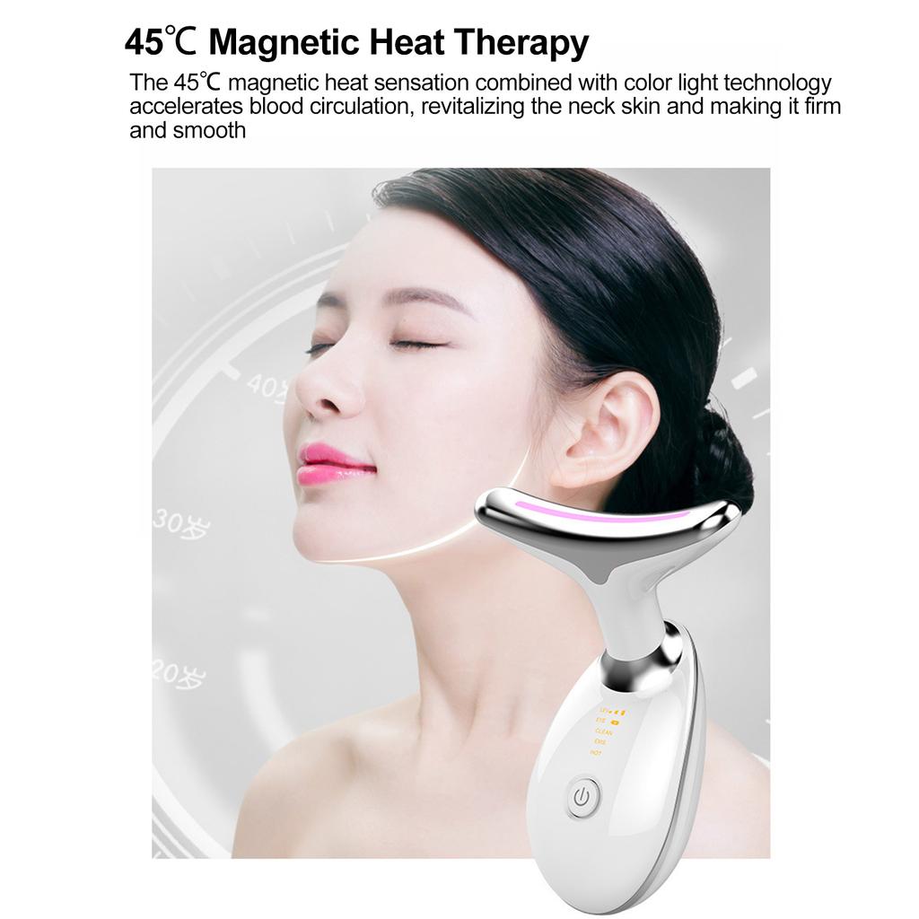 Microcurrent Beauty Device Neck and Face Lifting Massager Anti-ageing Neck Wrinkle Reducer Skin