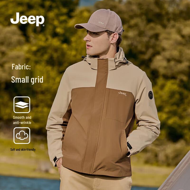 Jeep Мужская уличная куртка с капюшоном