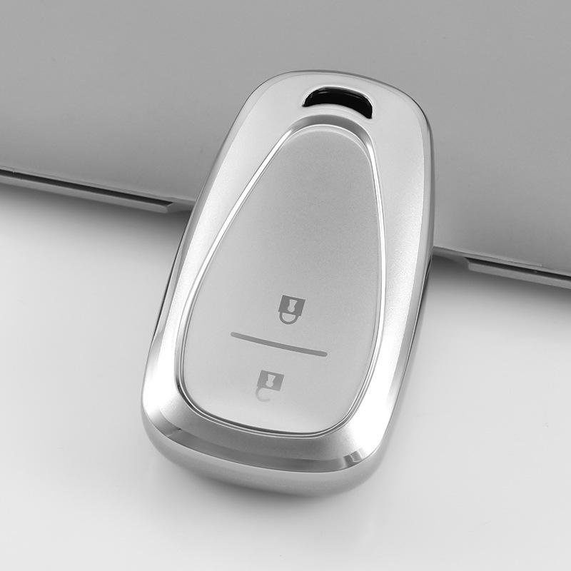 Chevrolet Key Case Upgrade: Silver Glitter TPU Soft Rubber Holder