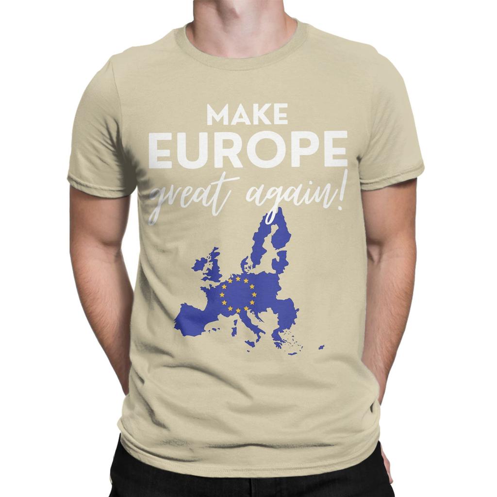 Новое поступление Make Europe Great Again футболка унисекс 100% хлопок футболка с коротким рукавом одежда