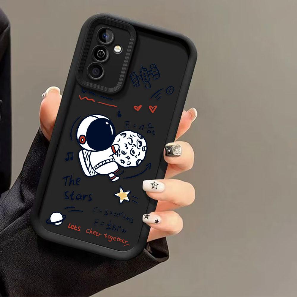 Мультяшный чехол для телефона с астронавтом и космосом для MOTO G9 G24 G32 G34 G52 G54 G56 G60 G75 G84 G85 G86 E32 E40 EDGE 40 50 50F 60E 60