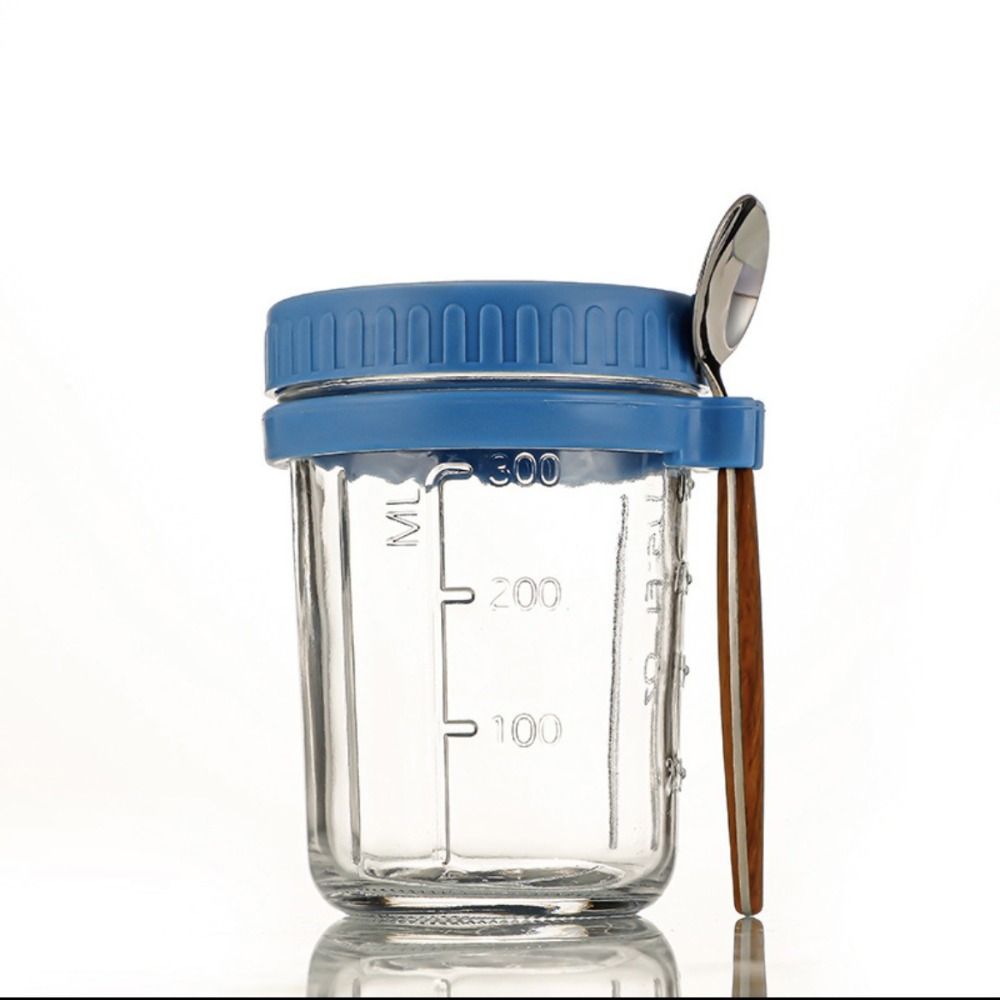 Контейнеры для йогурта 16 унций с крышками, банки для хранения хлопьев, стеклянные бутылки, контейнеры