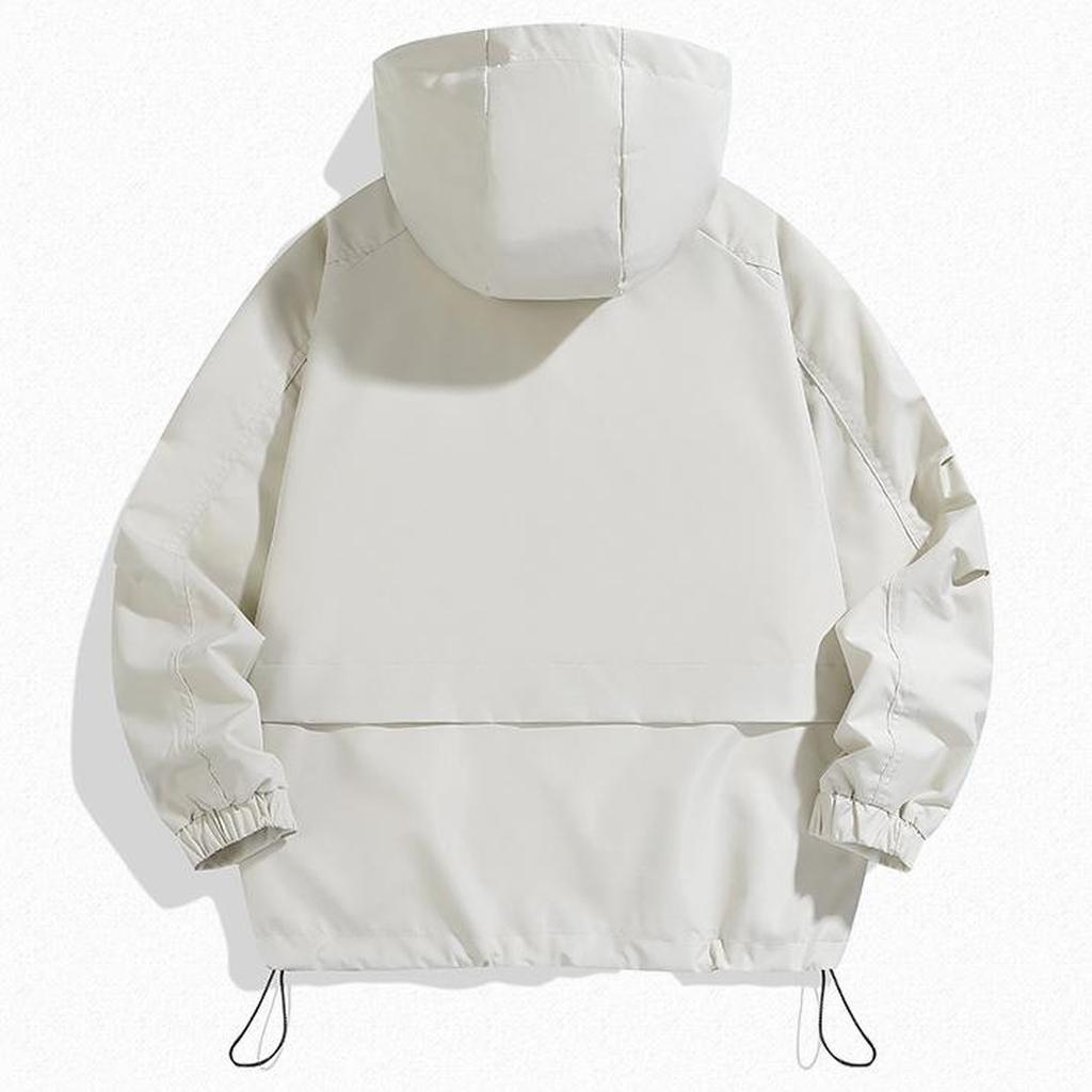 Men's Hooded Casual Waterproof Windbreaker Outdoor Windbreaker Hooded Stormjacket Jacket