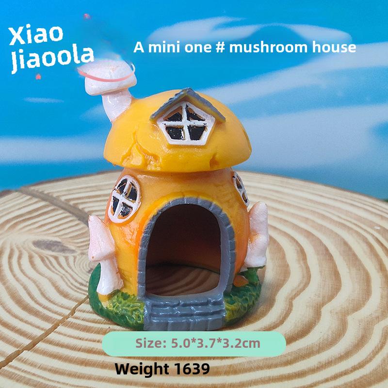 Мини-убежище для раков-отшельников: Новый декор для аквариума с грибами и раковинами для ландшафтного дизайна и разведения