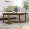 Coffee Table, Honey Brown, 110x55x45 Cm, Solid Pine Wood