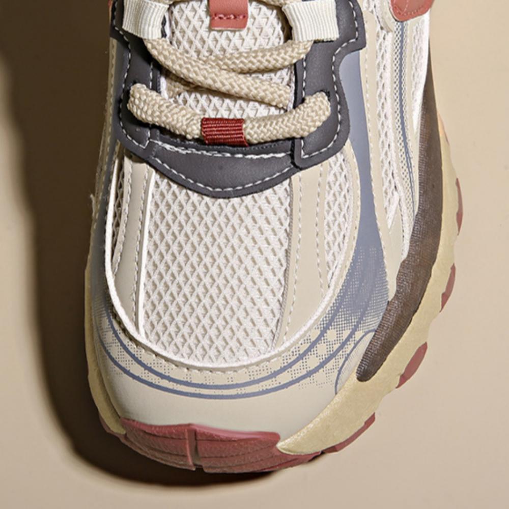 Повседневная обувь на шнуровке в тон цвета Дышащие кроссовки для бега Женские спортивные универсальные туфли для папы