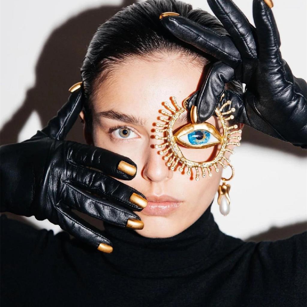 Винтажные висячие серьги в стиле барокко из сплава с большими глазами для женщин, ювелирные изделия, Новое поступление, модные аксессуары для женских ушей