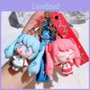 Ярко Окрашенный Брелок Хатсунэ Мику Креативная Мультяшная Фигурка Девушки Подвеска для Сумки Силикон