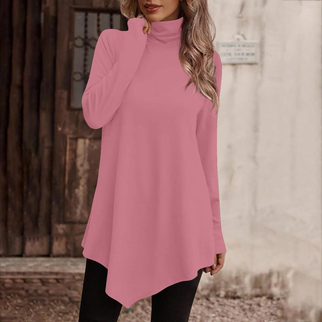 Женские водолазки Женские футболки Женские повседневные повседневные топы Водолазка с длинными рукавами Модные рубашки с принтом Топы Футболки Пуловеры Топы