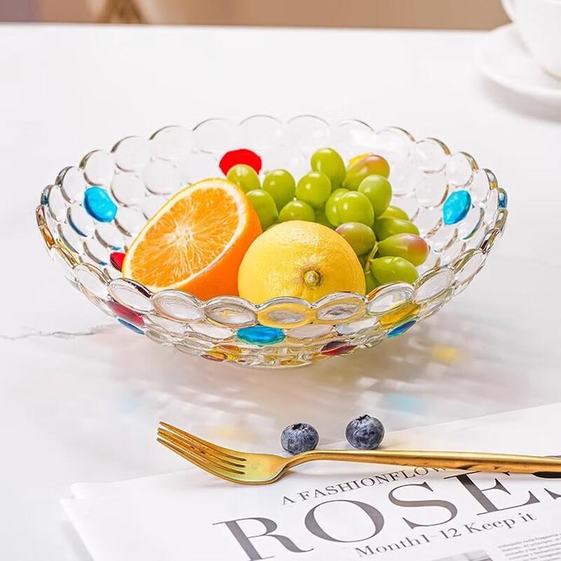 Nordic Style Crystal Glass Fruit Bowl