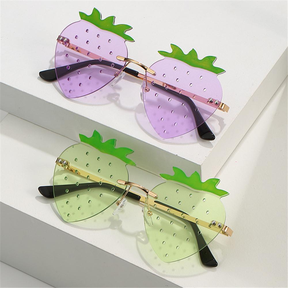 Street Snap Festival Rave Eyewear Christmas Decorations Strawberry Sunglasses Sun Glasses