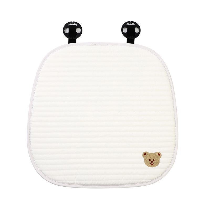 Cartoon Embroidered Bow Car Headrest Neck Pillow: Elastic, Breathable, and Stylish Car Interior Accessory.