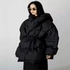 Winter Women Short Coats Korean Loose Lace-up Casual Warm Jacket Cotton Clothes