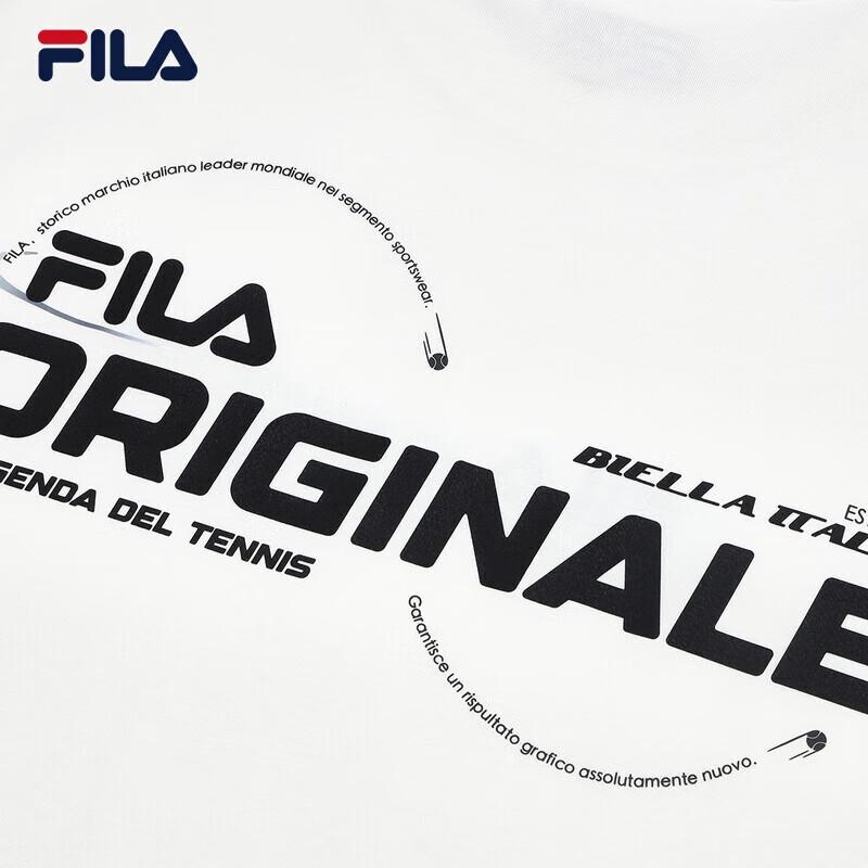 Fila Мужская вязаная футболка с коротким рукавом из чистого хлопка